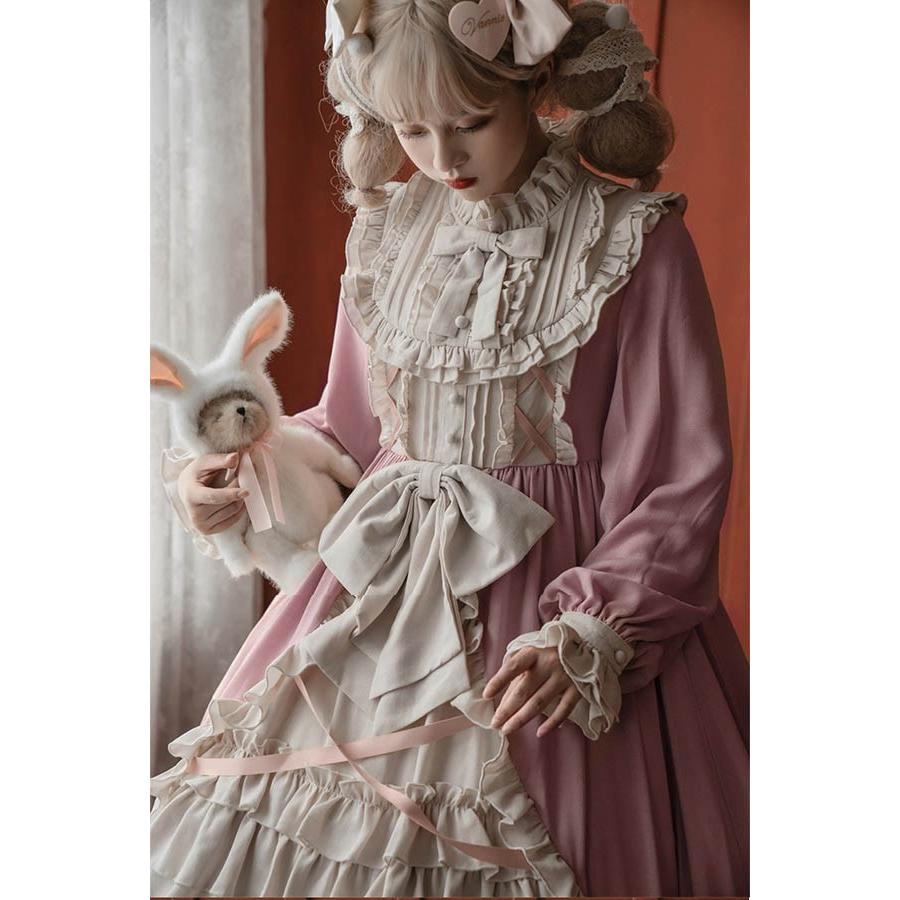 ロリータ 甘ロリ ワンピース Aライン Lolita メイド 女の子 コスプレ