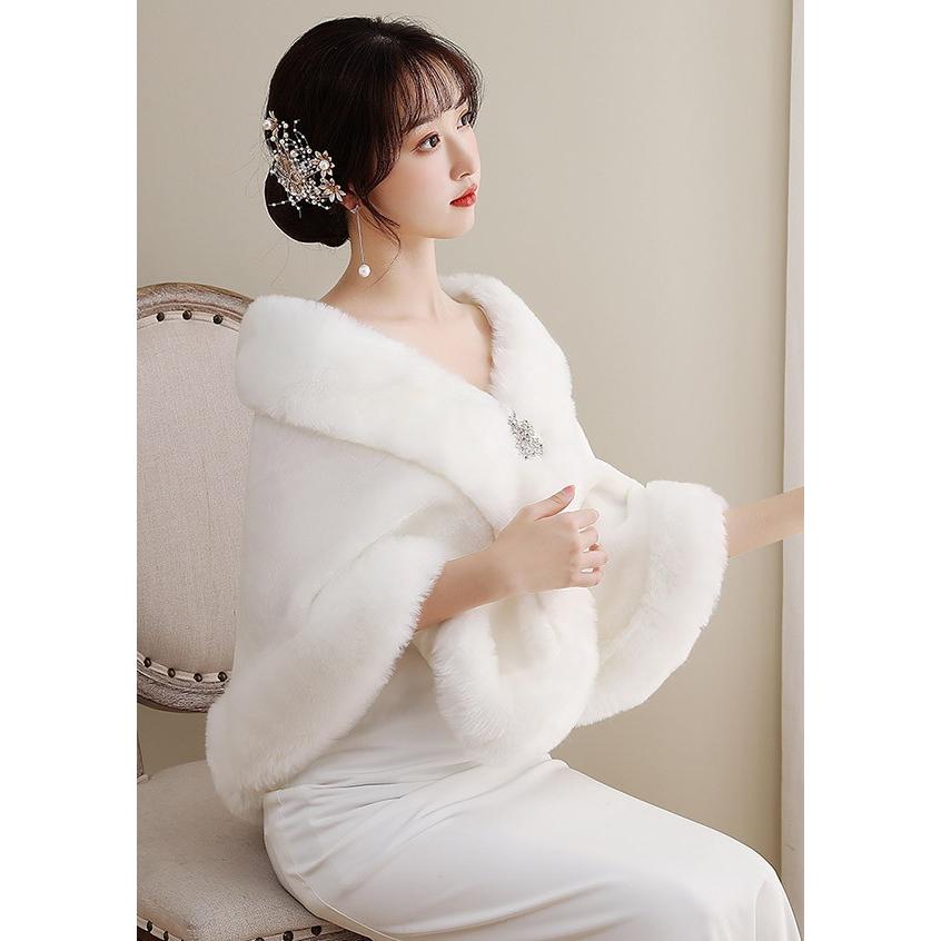 マント ドレスショール ストール 冬 ふわふわ 暖かい 防寒 ポンチョ