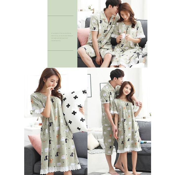 女性ワンピース カップル パジャマ ペア 男性用上下セット 女性ワンピース 半袖 ルームウェア 部屋着 ペア プレゼントec615f0f0w5 Ec615f0 マンテンショップ 通販 Yahoo ショッピング