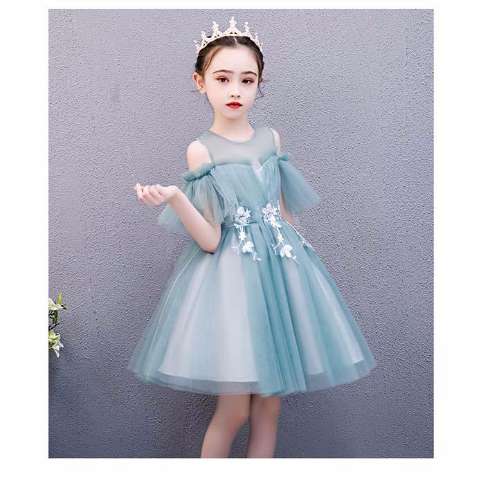 ピアノ発表会 ドレス 子供ドレス ノースリーブ ガール リボン ロング丈 キッズドレス 中学生 ワンピース ベールガール 女の子 子供服 フラワーガール 演奏会