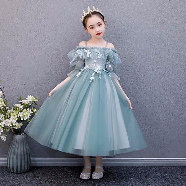 ピアノ発表会 ドレス 子供ドレス ワンピース フラワーガール ベール