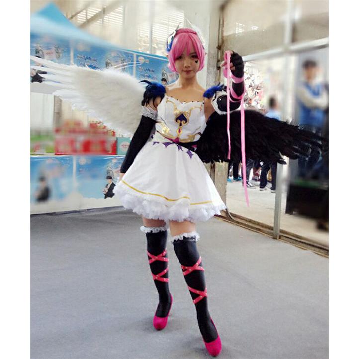 天使の羽 コスプレ道具 羽 翼 wingウイングホワイト ブラック妖精悪魔