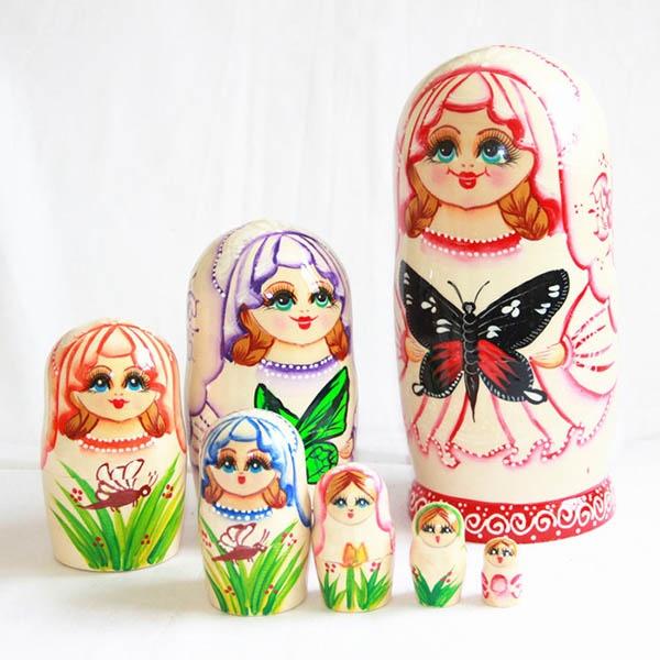 代引不可 マトリョーシカ ロシア 人形 民芸品 土産物 手作り人形 手描き オブジェ 7個組21cm インテリア雑貨 洋風 北欧雑貨 伝統工芸 ハロウィン 全商品オープニング価格特別価格 Turningheadskennel Com