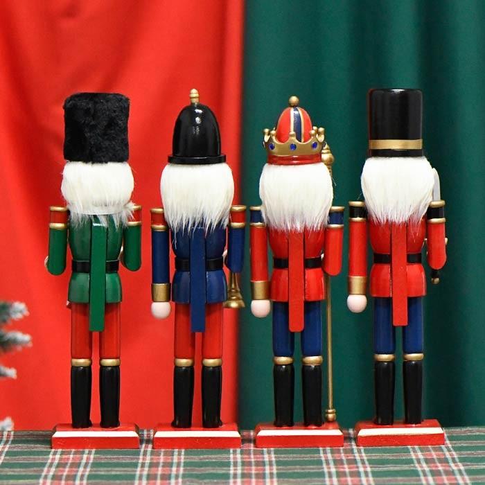 木製 くるみ割り人形 30cm 北欧雑貨 ハンドメイド 置物 かわいい