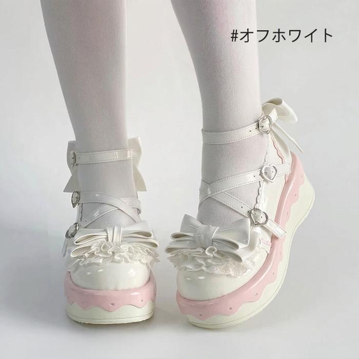 パンプス 厚底 ロリータ ロリィタ レディース ロリータ靴 お嬢様 甘