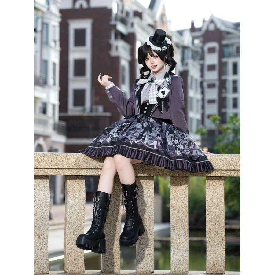 ロリータ セットアップ 3点セット スカート ハロウィン 魔術師 ウサギ