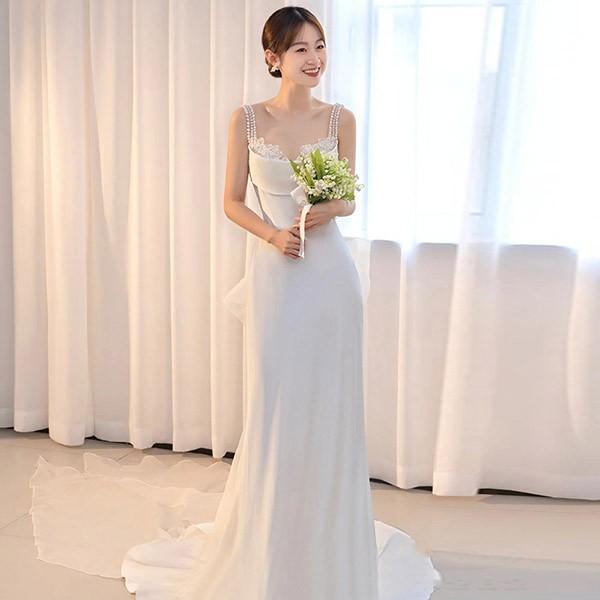 ウェディングドレス ドレス 結婚式 花嫁 バックシャン ウェディングドレス ドレス 結婚式 花嫁 バックシャン