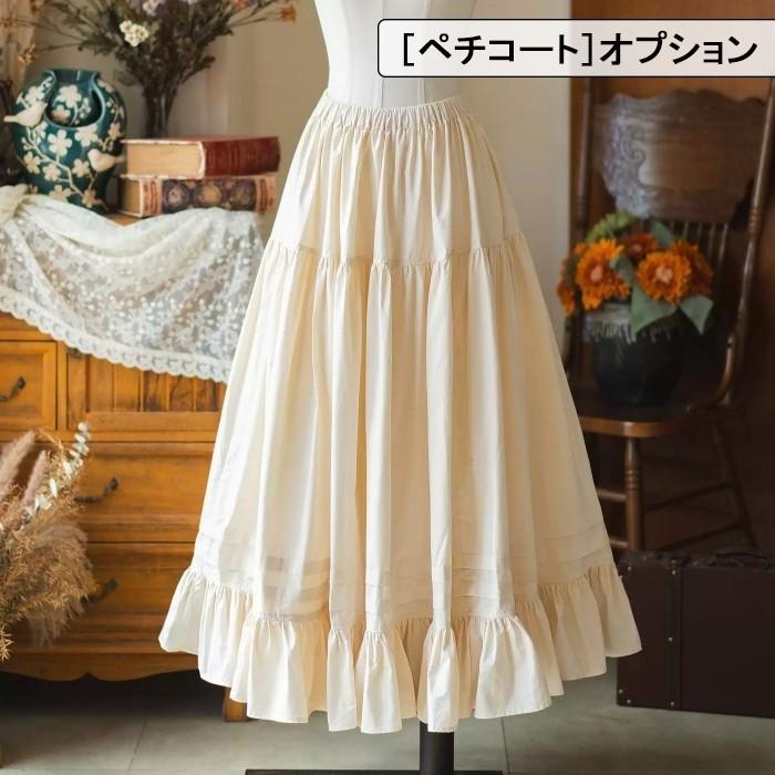 ロリータ ワンピース レディース 花柄 半袖 パフスリーブ フリル