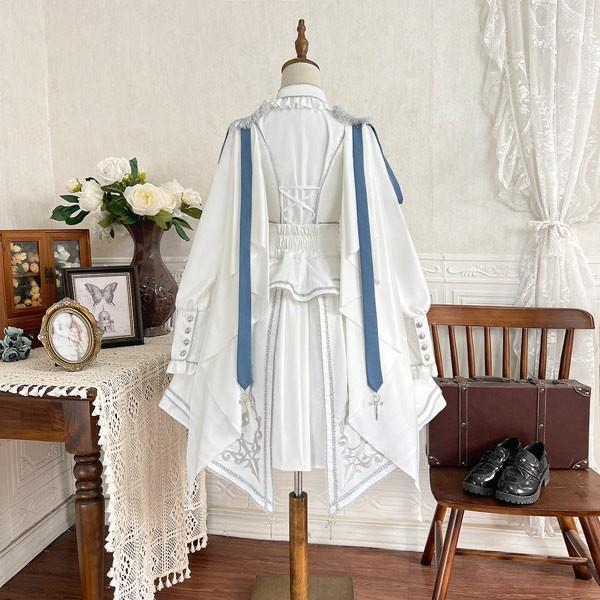 ロリータ 王子風 コスチューム レディース セットアップ S M L 白