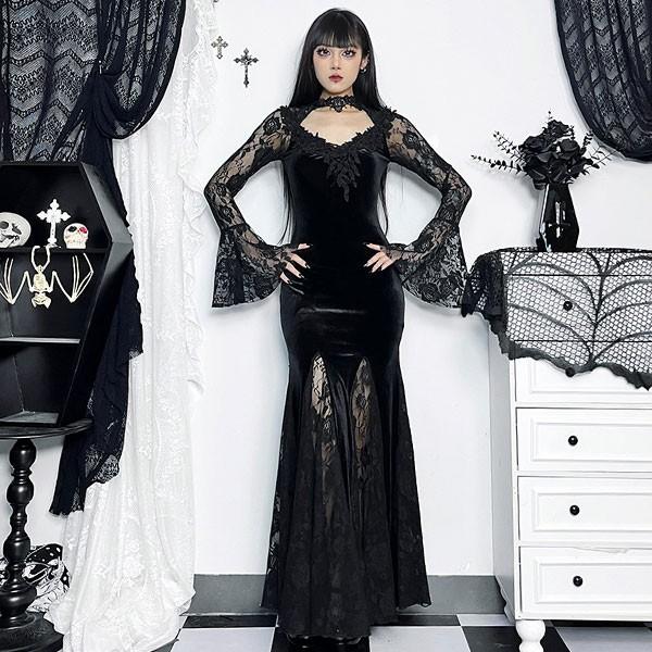 仮装 ワンピース ハロウィン衣装 ハロウィン 魔女 ダーク系 仮装 ワンピース ハロウィン衣装 ハロウィン 魔女 ダーク系