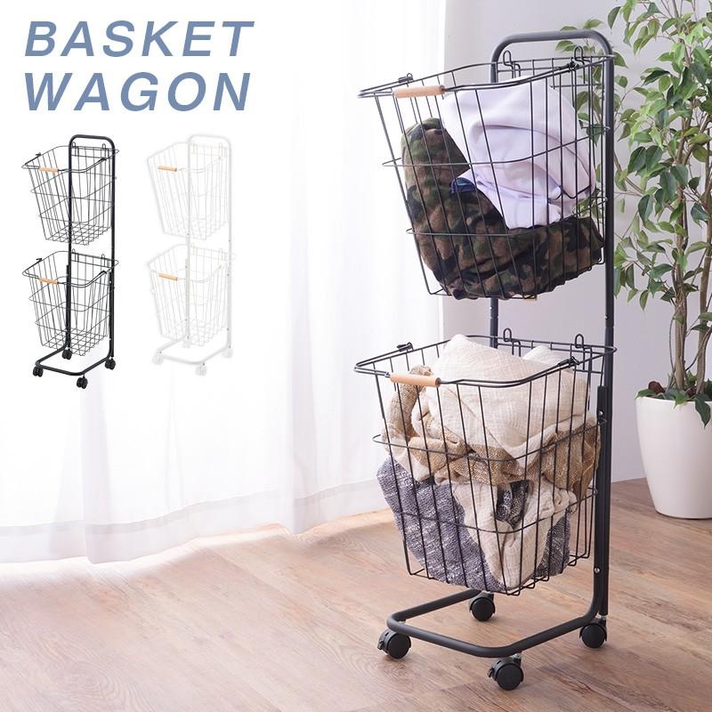 ランドリーバスケット 2段 スリム おしゃれ スクエア型 キャスター 洗濯かご 洗濯物入れカゴ ランドリーボックス バスケットワゴン ランドリーワゴン Lfs 1 ぬくもり家具marie 通販 Yahoo ショッピング