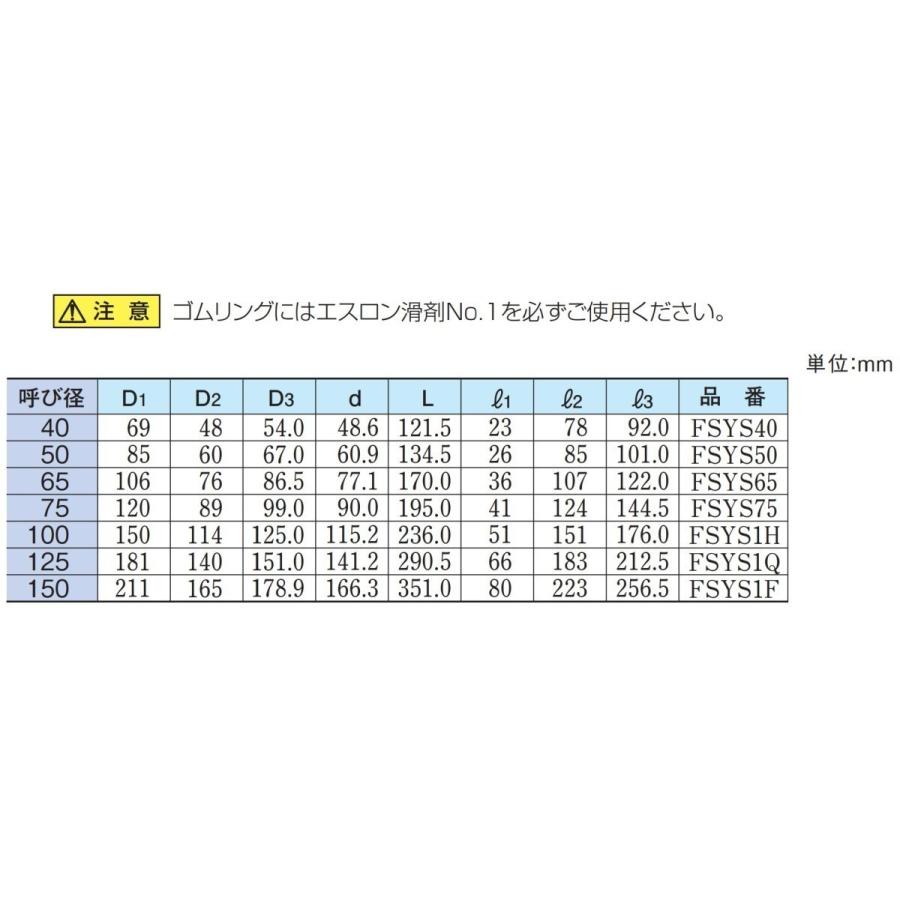 積水化学工業　75　耐火DV-LES　FS-DV  LES  やりとりソケット　建物用耐火性硬質ポリ塩化ビニル管継手｜shop-matsumoto4211｜03