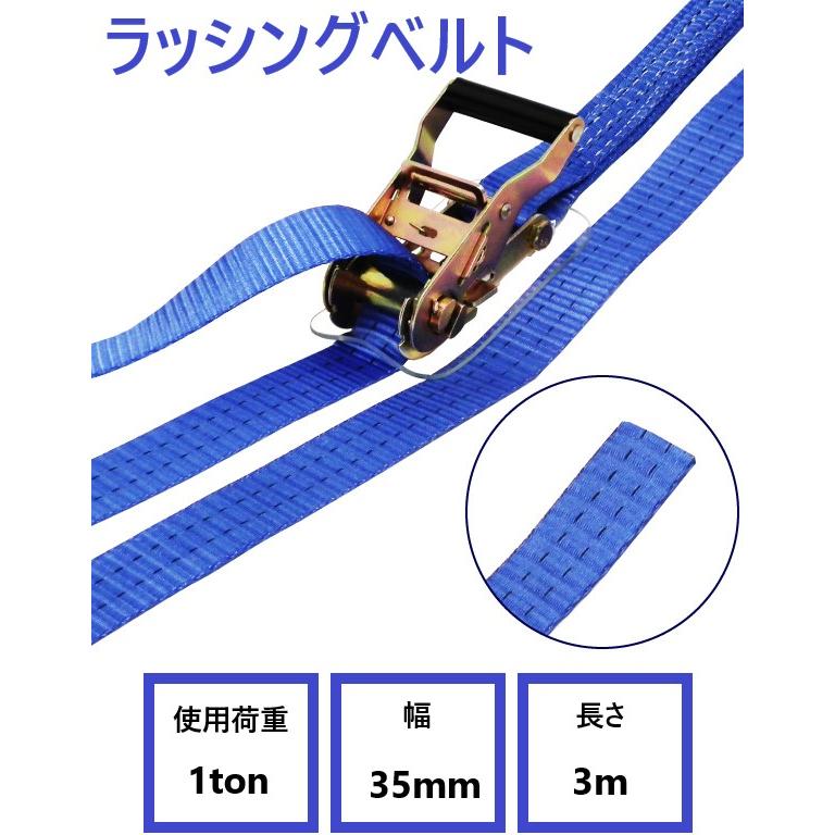 ラッシングベルト エンドレス 使用荷重1000kg 幅35mm×長さ3m 20