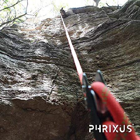 PHRIXUS NFPA Rock Climbing Rope 10.5mm Uiaa Static Rope 45M(150FT) Resuce Rope Climbing Gear for Rappelling， Canyoneering， Gym Climbing