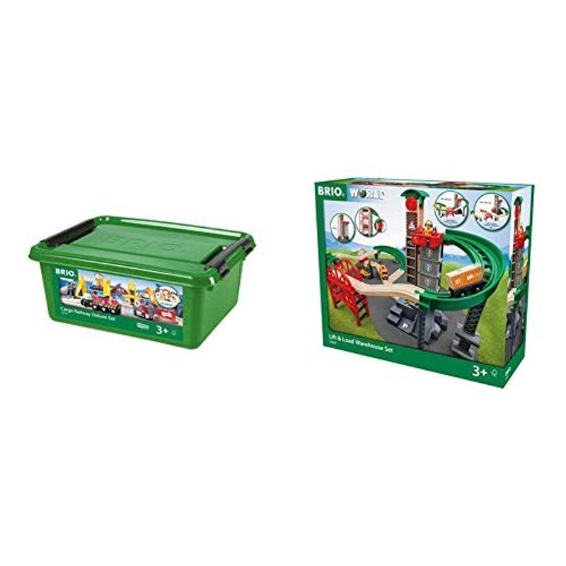 BRIO ( ブリオ ) WORLD カーゴレールデラックスセット 全54ピース 対象年齢 3歳~ ( 電動車両 電車 おもちゃ 木製 レー