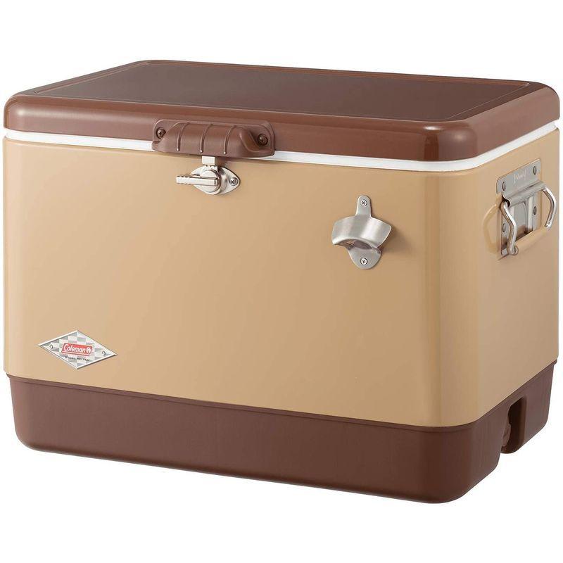 コールマン(Coleman) クーラーボックス スチールベルトクーラー 54QT 約51L 保冷力4日 バターナッツ Coleman クーラーボックス スチールベルトクーラー 54QT 約51L 保冷力4日 バターナッツ