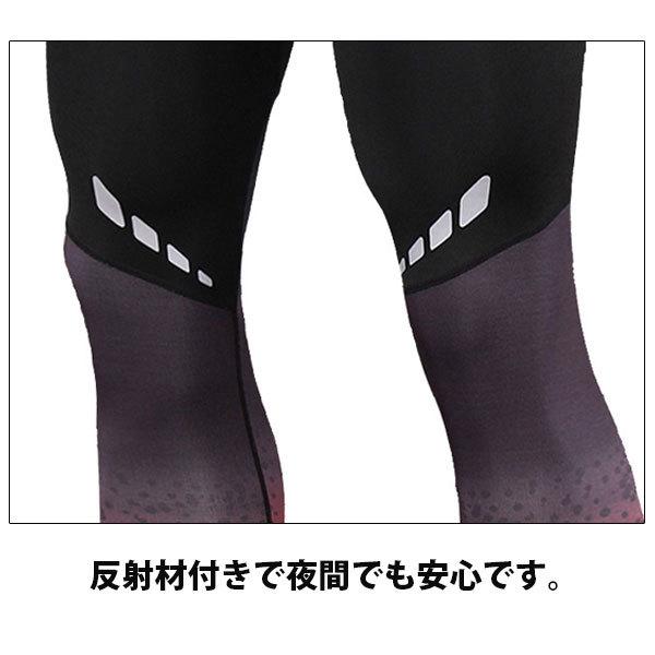 フィットネスタイツ メンズ 加圧スパッツ 加圧 着圧 薄手 コンプレッション パンツ タイツ スパッツ トレーニング ランニング スポーツ 速乾 通気 反射素材｜shop-mirise｜07