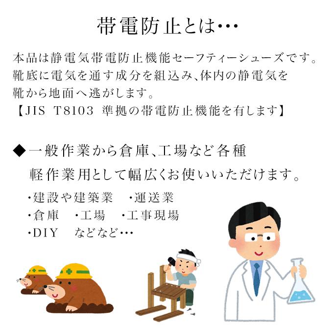 【5/2〜5/6まで休業】ミツウマ 安全靴 セーフテックNo.65W 帯電防止  軽作業 樹脂製先芯 耐油 リフレクター 23.0cm〜30.0cm 工事 工場 倉庫 DIY｜shop-mitsuuma｜04