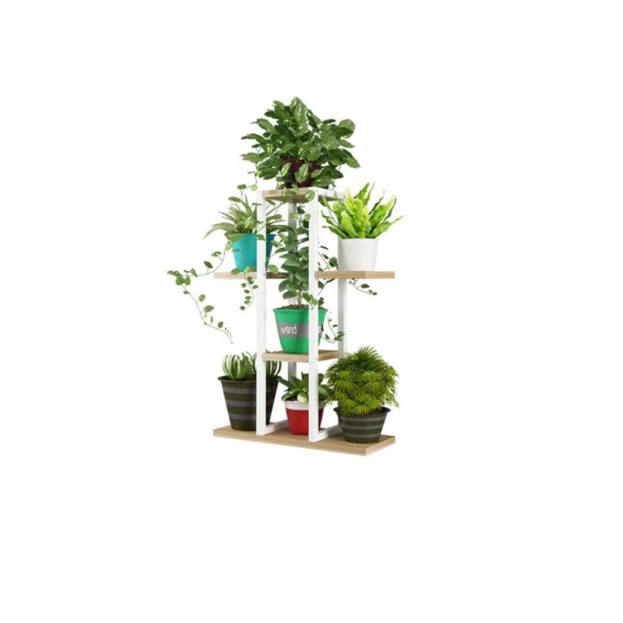 フラワースタンド 現代のミニマリストの花スタンド 三次元多層無垢材