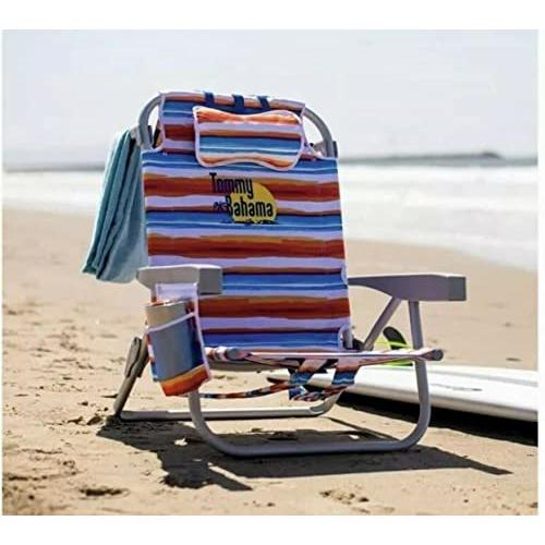 人気デザイナー Tommy Bahama Beach Chair 2020 (Tropical Strips) アウトドアチェア