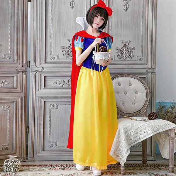 白雪姫ドレス プリンセス ワンピース お姫様 女王 童話 ハロウィン衣装 コスプレ コスチューム レディース ハロウィン 仮装 大人用 コスプレ衣装 学園祭 文化祭 0032 ショップモモ 通販 Yahoo ショッピング