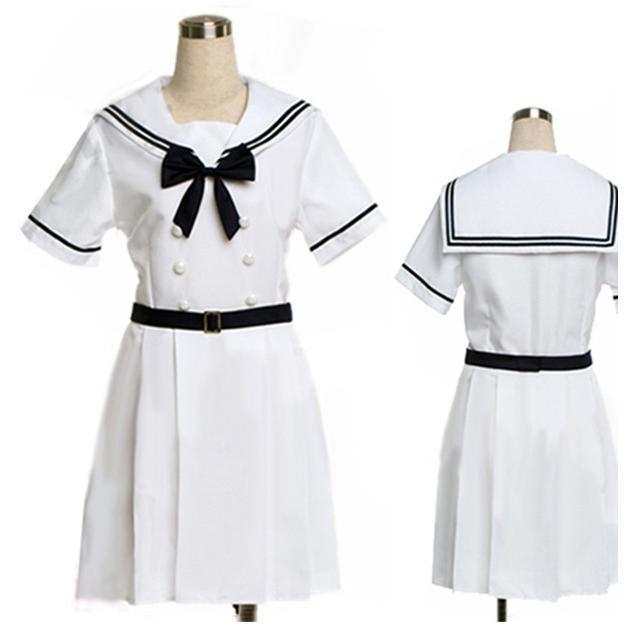 乃木坂46 ガールズルール セーラー服 ワンピース コスプレ衣装 コスプレ制服 制服 コスチューム 白い めざましライブ 0197 ショップモモ 通販 Yahoo ショッピング