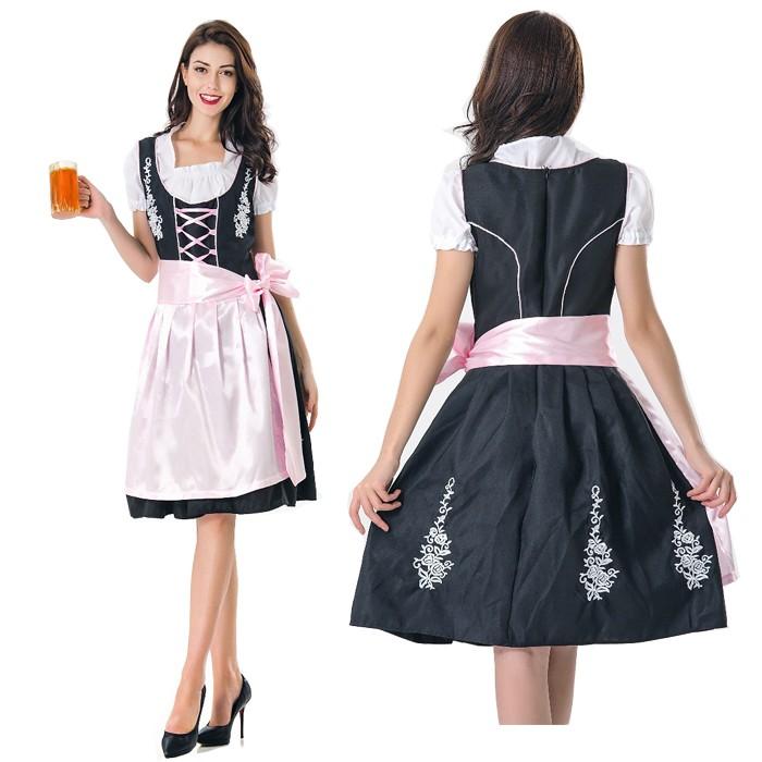 Halloween ハロウィン 仮装 衣装 コスプレ コスチューム ビールガール ドイツ 民族衣装 メイド ディアンドル チロリアン 舞台 イベント演出服 0338 ショップモモ 通販 Yahoo ショッピング