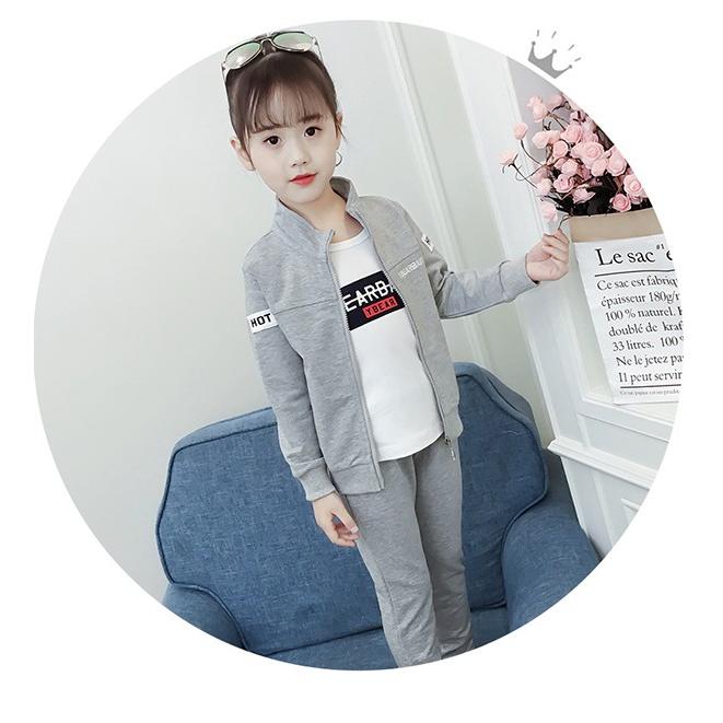 韓国子供 ファッション ジャージ 上下セット スウェット 3点 