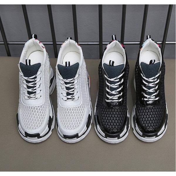 厚底スニーカー 韓国風 インヒールスニーカー ハイヒール12cm スニーカー 透かし彫り 厚底靴 プラットフォーム 美脚 歩きやすい 疲れない スニーカー 激安 0570 ショップモモ 通販 Yahoo ショッピング