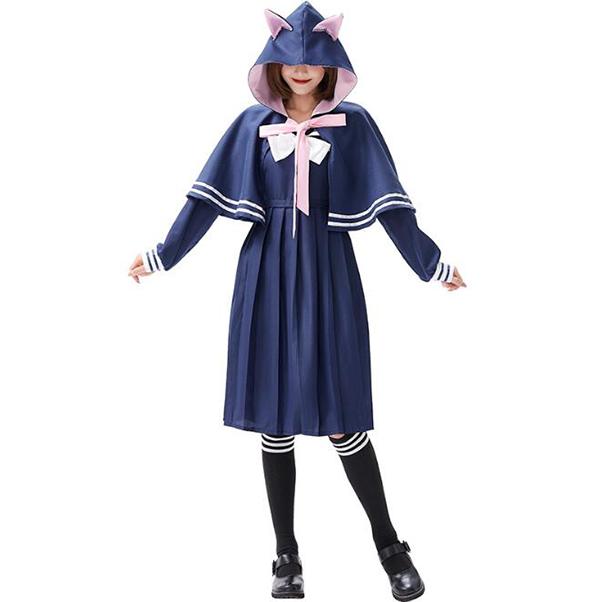 ハロウィン衣装 セーラー服 猫 ネコ レディース 仮装 着ぐるみ 猫耳 ロングワンピース マント付き ソックス 仮装 3点セット 可愛い コスチューム パーティー 0664 ショップモモ 通販 Yahoo ショッピング