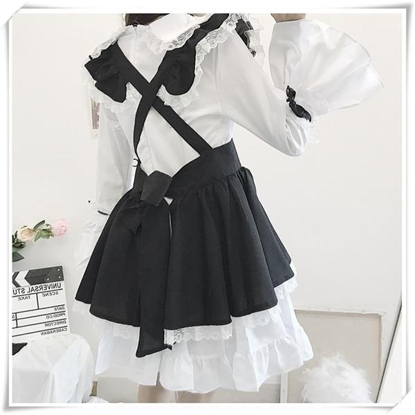 メイド服 ハロウィン衣装 ロリータ ワンピース ゴスロリ 萌え お嬢様 ロリータ エプロン 仮装 大人用 Lolita コスチューム 学園祭 お姫様 文化祭 演出服 0670 ショップモモ 通販 Yahoo ショッピング