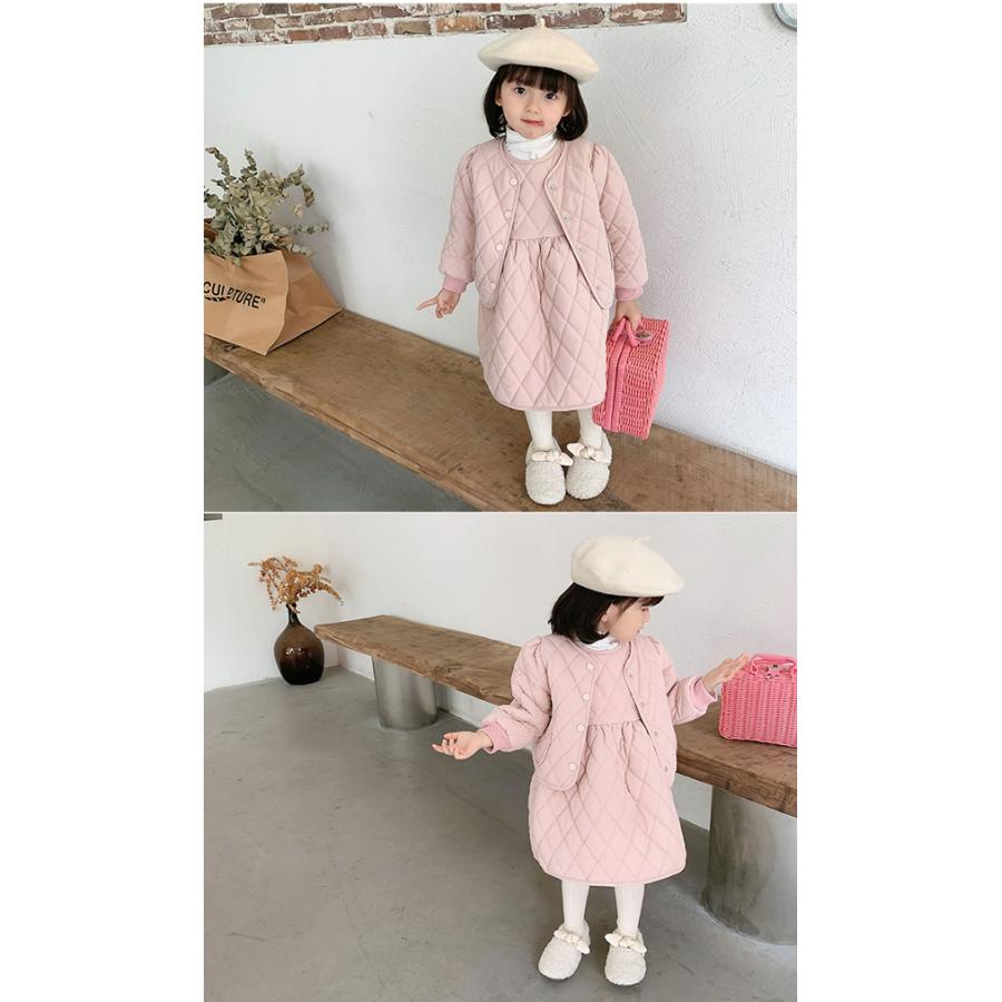 キッズ セットアップ 冬 女の子 ワンピース 綿入り セットアップ 上着 ワンピース フォーマルスーツ 入園式スーツ 入学式 ワンピースセット フレア 可愛い Cl0454 ショップモモ 通販 Yahoo ショッピング