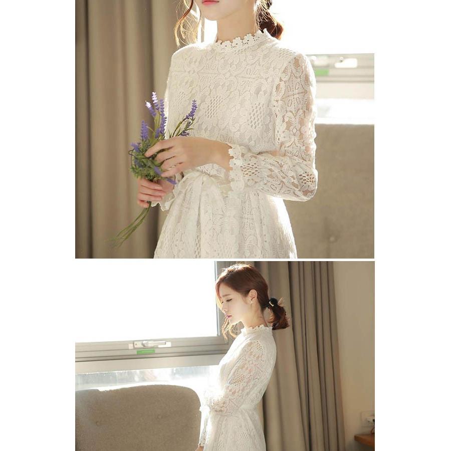 送料無料 早い者勝ち 13番 フェミニンレース膝丈ワンピース 即納最大半額 Www Globaldentalcentre Org