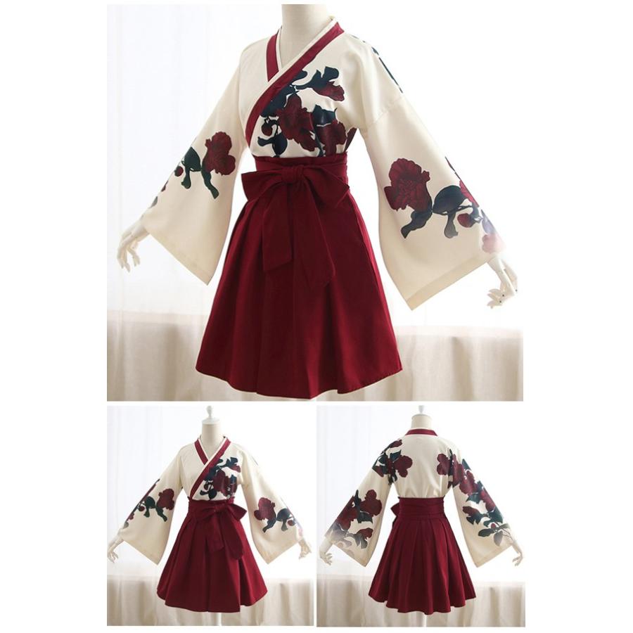 和服 着物 コスチューム 浴衣 レディース 花魁 和服 和装 袴 萌え系 ハロウィン コスチューム 着物セット コスプレ 振袖 大人用 はかま レディース 和装 文化祭 Cl1308 ショップモモ 通販 Yahoo ショッピング