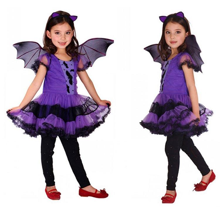 ハロウィン コスプレ衣装 子供 女の子 魔女 コウモリ キッズ ワンピース チューシャ 翼 3点セット コスチューム仮装 デビル 変装 舞台服 Wu0915 ショップモモ 通販 Yahoo ショッピング
