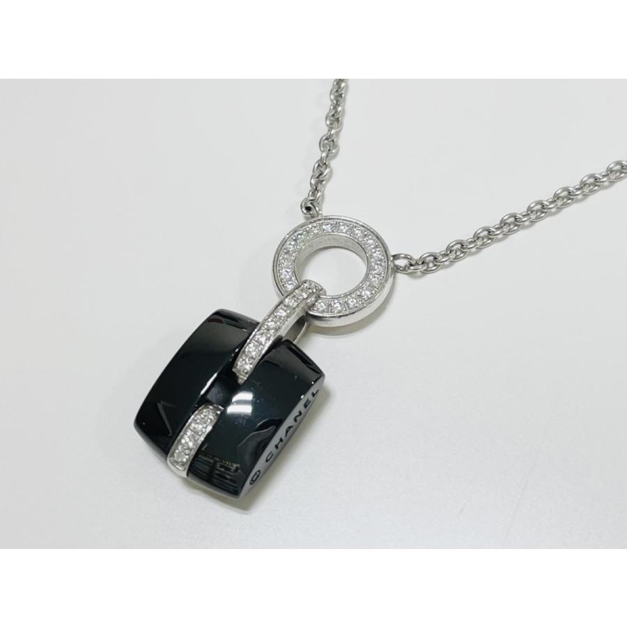 CHANEL シャネル ウルトラコレクション ネックレス ダイヤモンド K18WG（750WG） セラミック ブラック×ホワイトゴールド
