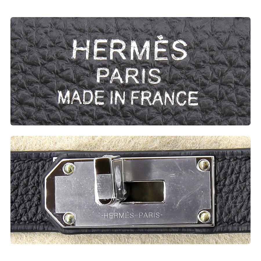 HERMES エルメス オータクロア40 U刻印（2021年製造） ハンドバッグ トートバッグ トゴレザー ノワール（ブラック）×シルバー金具｜shop-musubi｜08