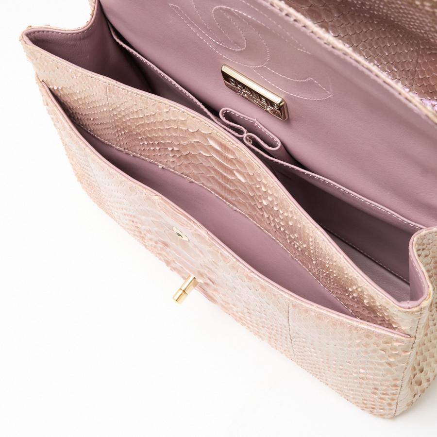 マトラッセ CHANEL シャネル パイソン ダブルフラップ チェーン マトラッセ CHANEL シャネル パイソン ダブルフラップ チェーン