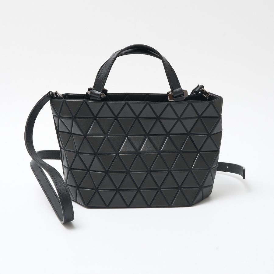 BAOBAO ISSEI MIYAKE バオバオ イッセイミヤケ CRYSTAL MATTE BB41AG313 ハンド ショルダーバッグ 合皮革×レザー マットブラック｜shop-musubi｜03