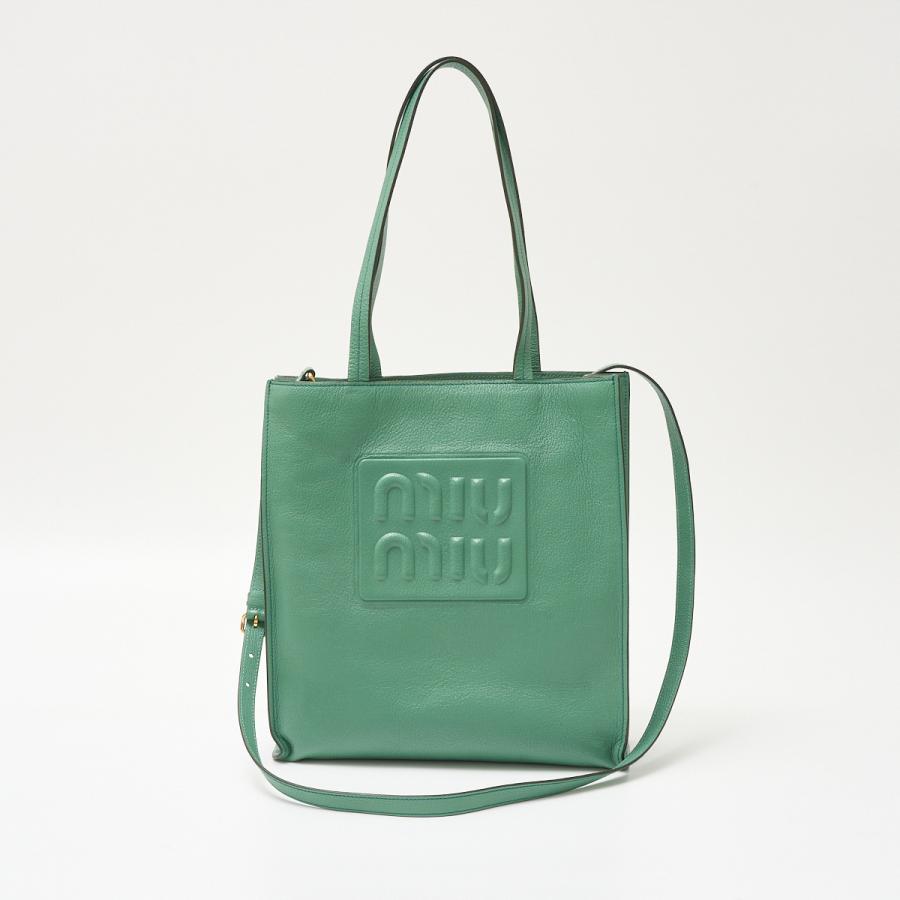 miu MIU ミュウミュウ マドラス レザー トートバッグ 5BG264 miu MIU ミュウミュウ マドラス レザー トートバッグ 5BG264