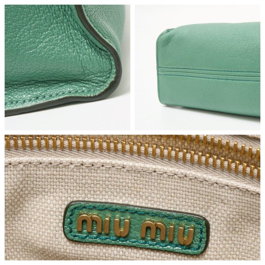 miu MIU ミュウミュウ マドラス レザー トートバッグ 5BG264 miu MIU ミュウミュウ マドラス レザー トートバッグ 5BG264