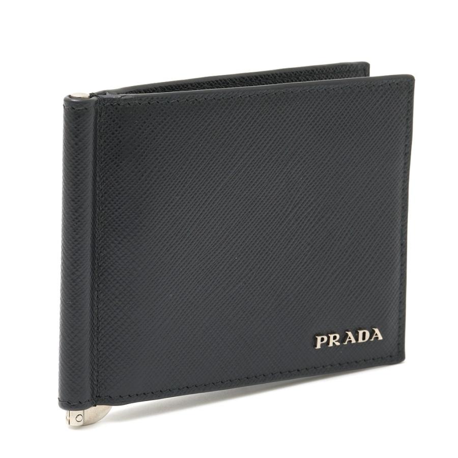 SAFFIANO(PRADA) PRADA プラダ マネークリップ付き二つ折り SAFFIANO(PRADA) PRADA プラダ マネークリップ付き二つ折り