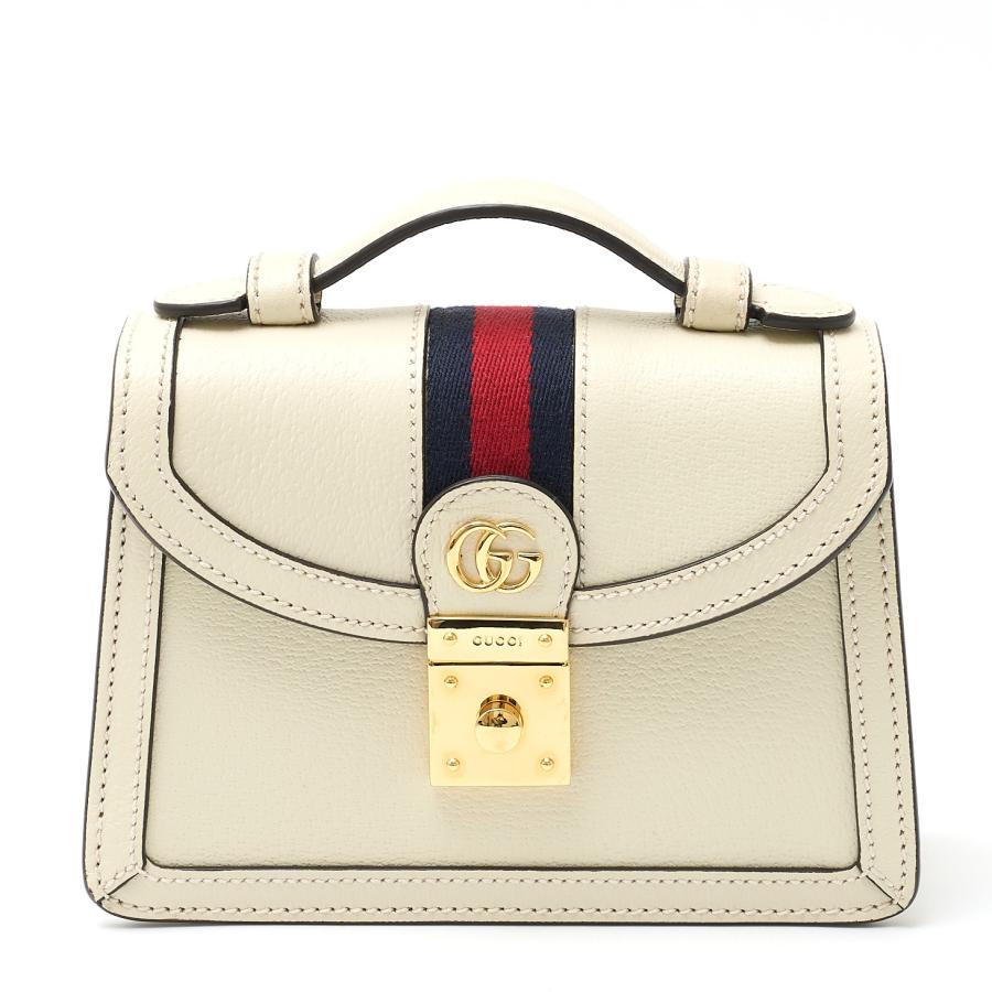 GUCCI ホワイト ストライプ ショルダーバッグ GUCCI ホワイト ストライプ ショルダーバッグ