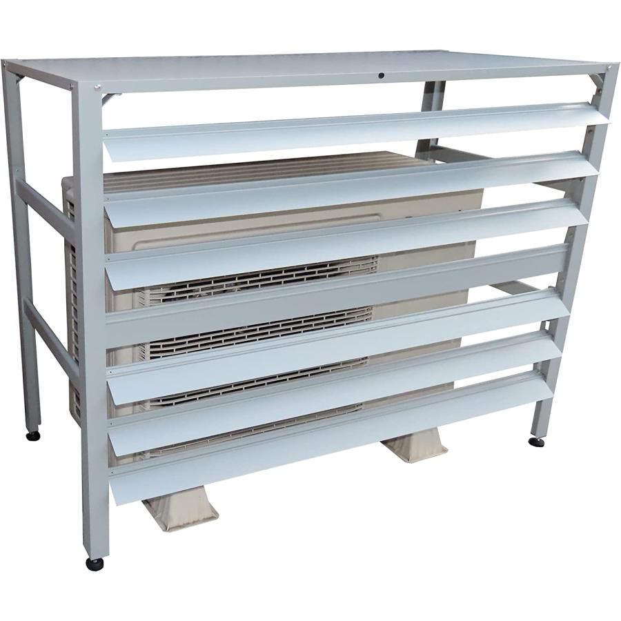 TOP・STAR アルミ製 排気ルーバー方向調整 室外機カバー (Lサイズ