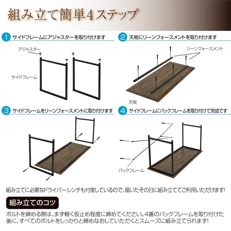 SKK シンプルワークデスク 160cm 4色あり パソコンデスク 作業台 机