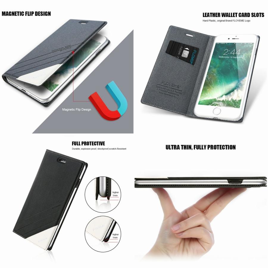 iPhone7 iPhone8 用 手帳型ケース FLOVEME : ケーブルショップながた  