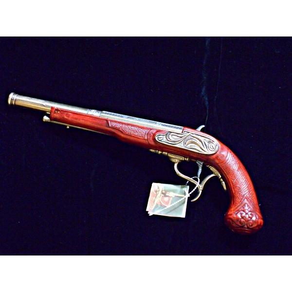 ピストル フリントロック式 古式銃 ゴールドバレル 1109l