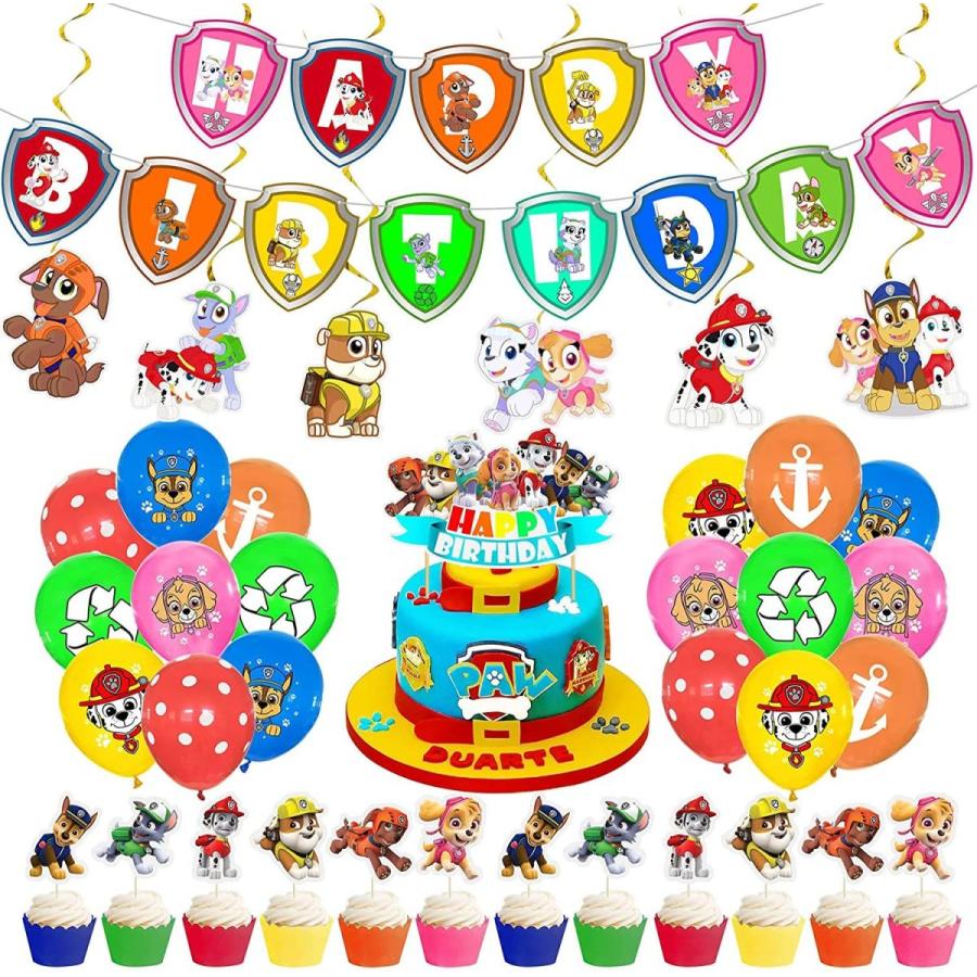 90 以上節約 パウパトロール 誕生日 飾り付け パーティー セット Paw Patrol キャラクター アニメ 面白い 女の子 子供 可愛い 犬 ピンク Quran Unv Edu Sd