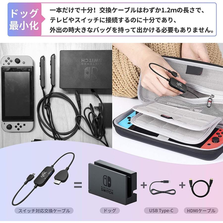 スイッチドックなし Cnslミニドック 交換ケーブル Nintendo Switch Sale 66 Off 多機能 3in1 コ 軽量化 スマホ接続 テレビ出力