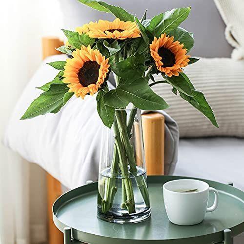 ガラスベース 花瓶ガラス 花器 22cm フラワーベース ガラスボトル 透明 北欧 アレンジ インテリア 水栽培 生け花